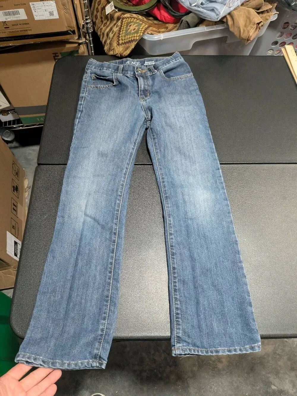 The Chidresn's Place Bootccut Semi-evasee classic medium-wash blue denim jeans G